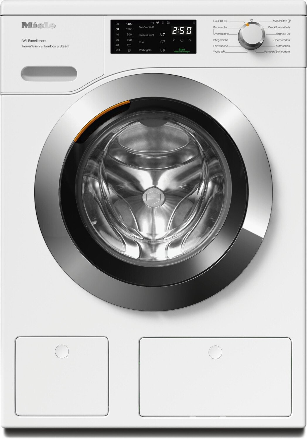 Maşina de spălat rufe Miele WEG885 WPS PWash&amp;TDos&amp;Steam, A -20 %, 9 kg, 1400 rpm